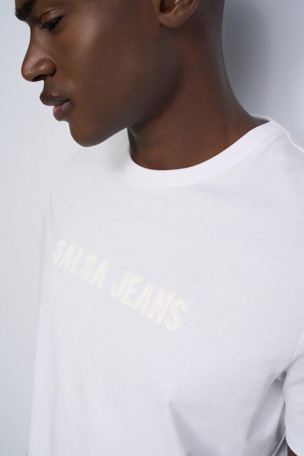 T Shirt With Branding, White, large image number 4