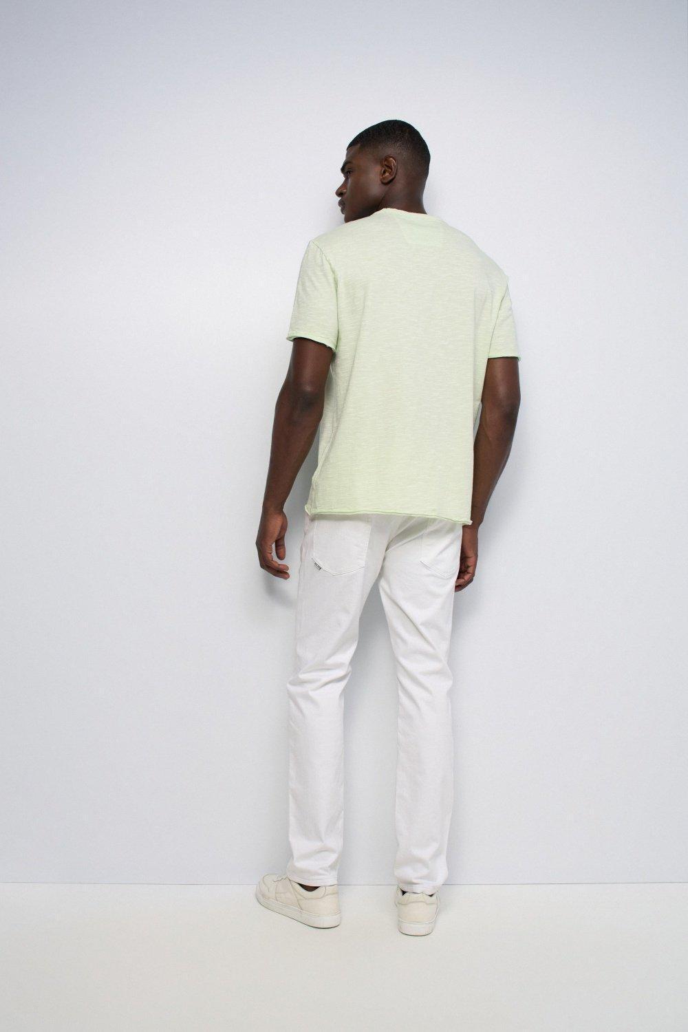 T Shirt With Pocket, Lime Green, large image number 3