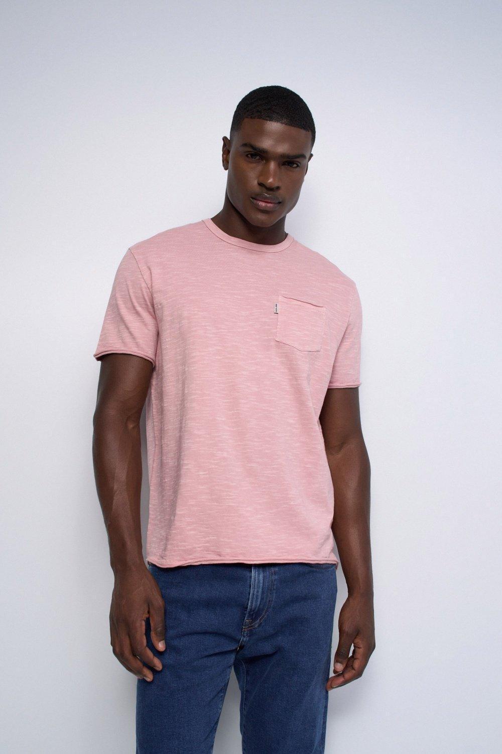 T Shirt With Pocket, Pink, medium