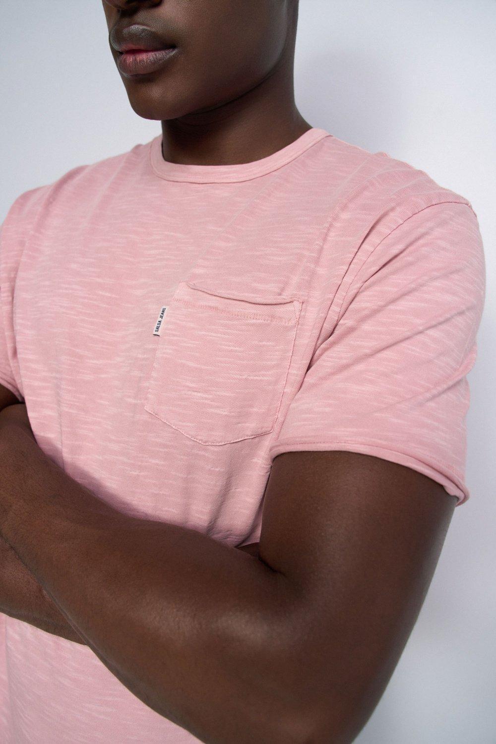 T Shirt With Pocket, Pink, large image number 4