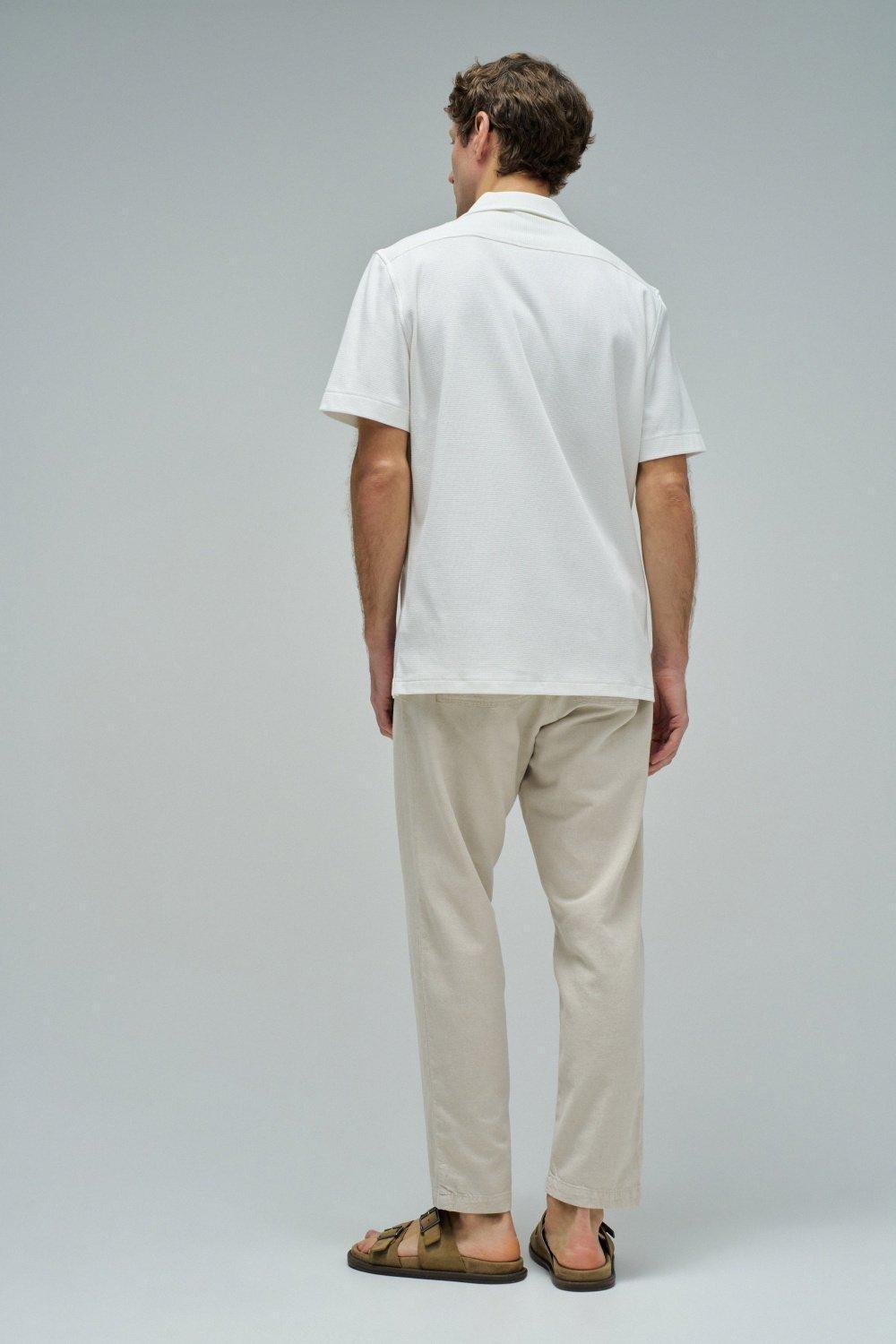 Textured Shirt, Pearl, large image number 3
