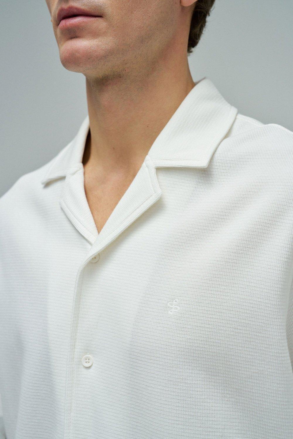 Textured Shirt, Pearl, large image number 4