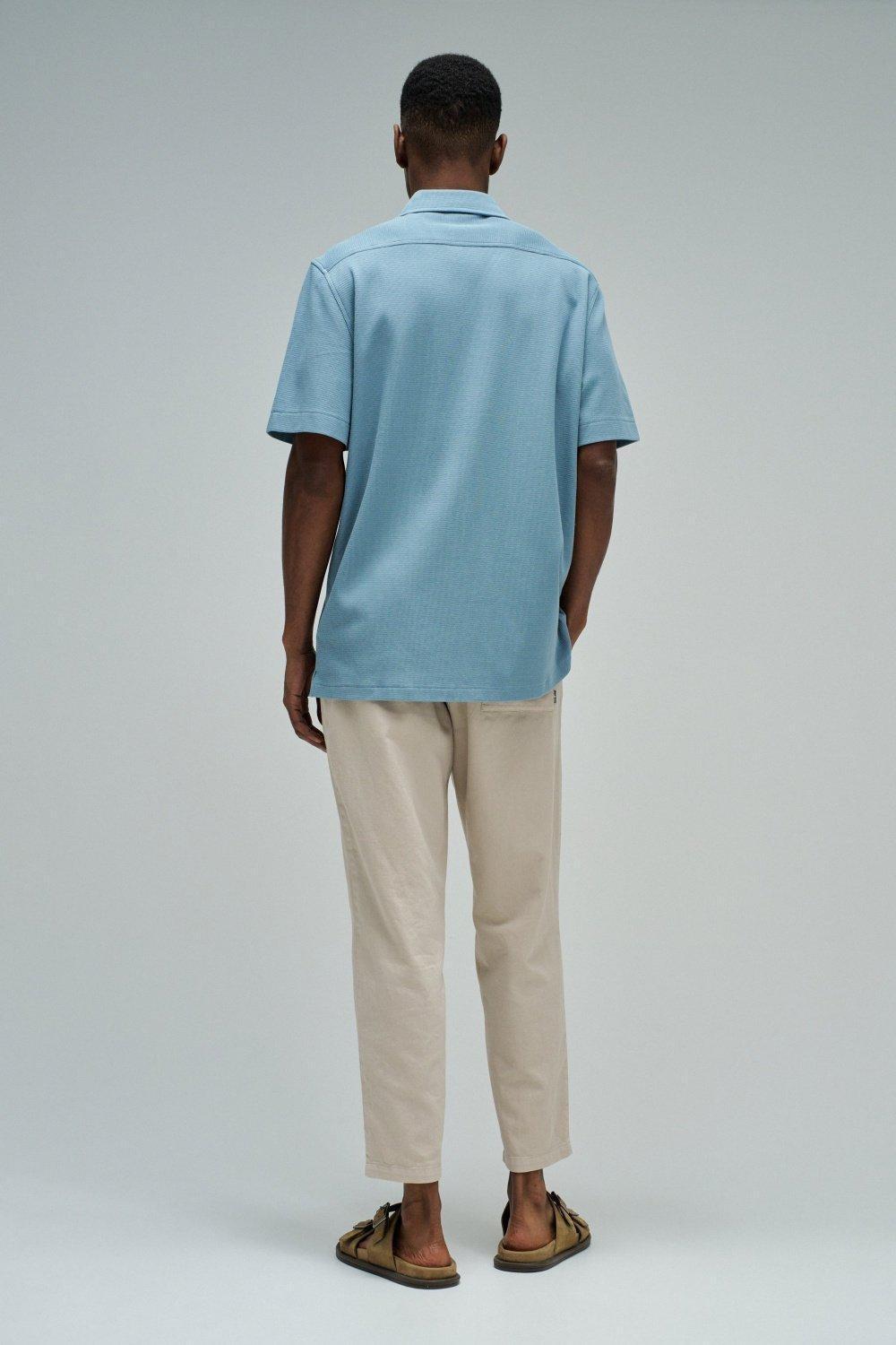 Textured Shirt, Blue, large image number 3