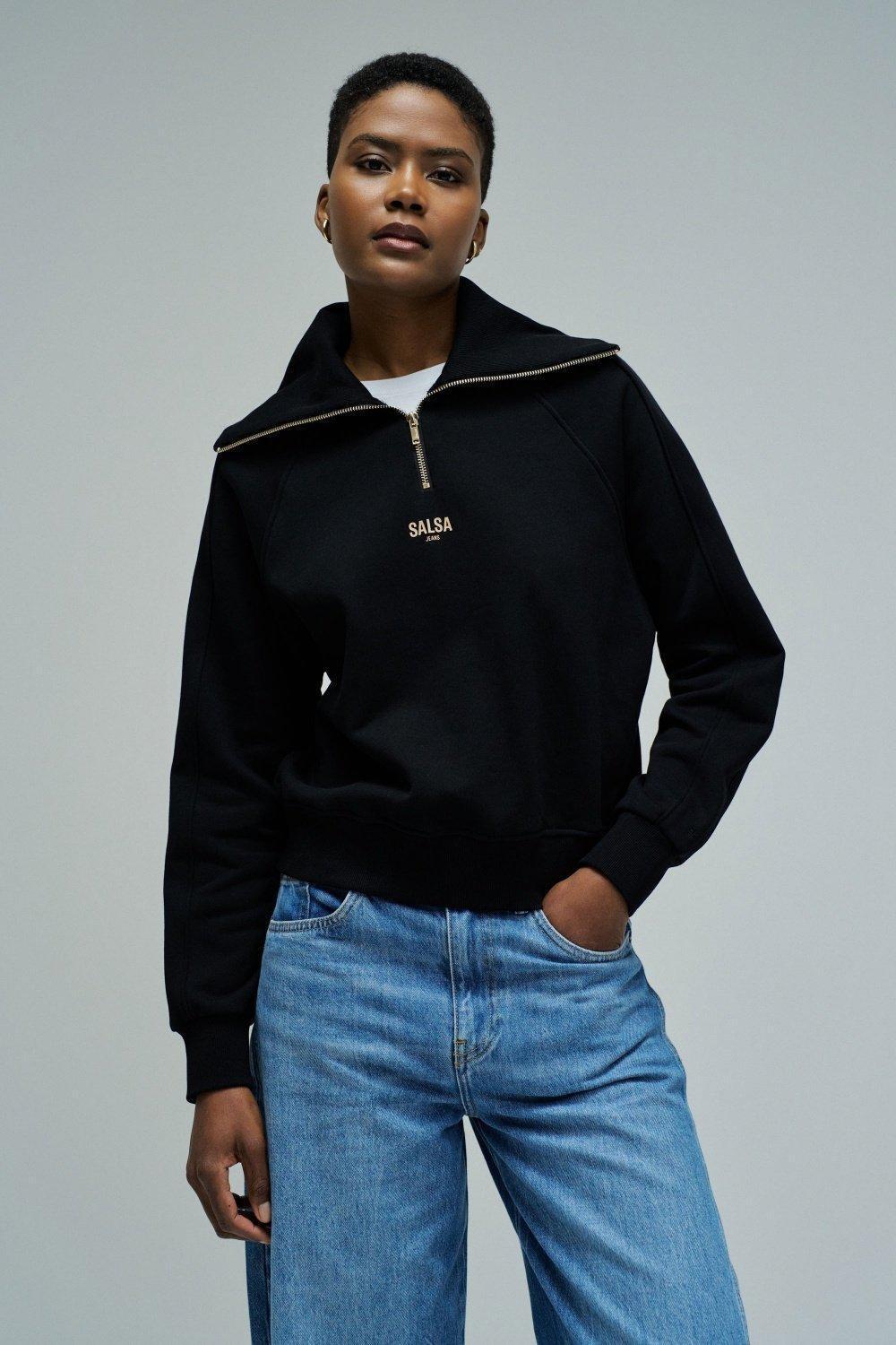 Sweatshirt With Half Zip, , large image number 0