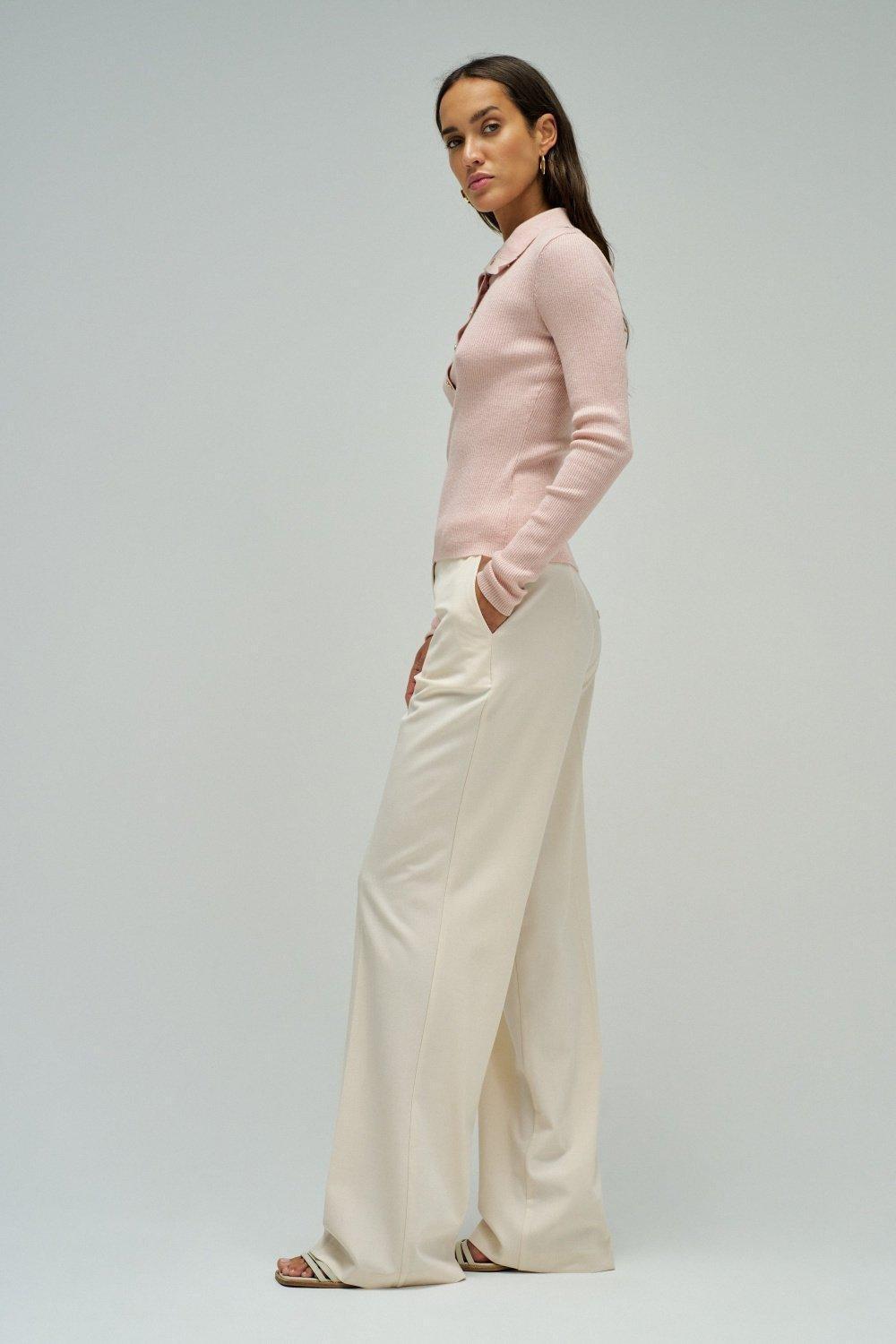 Polo With Gold Buttons, Pink, large image number 2