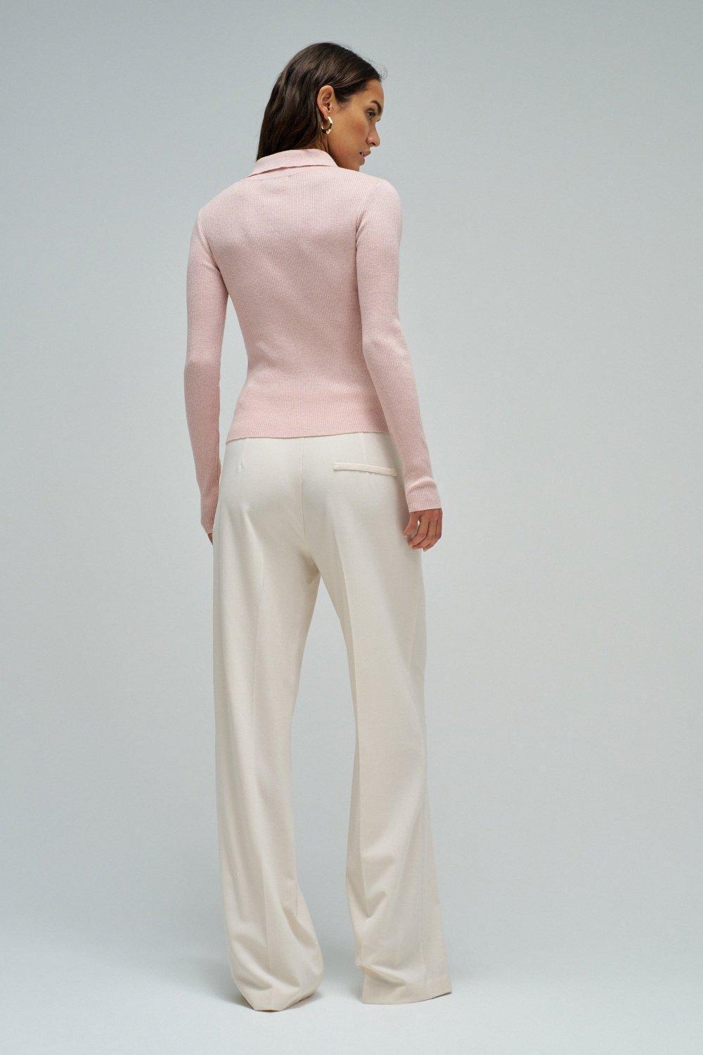 Polo With Gold Buttons, Pink, large image number 3