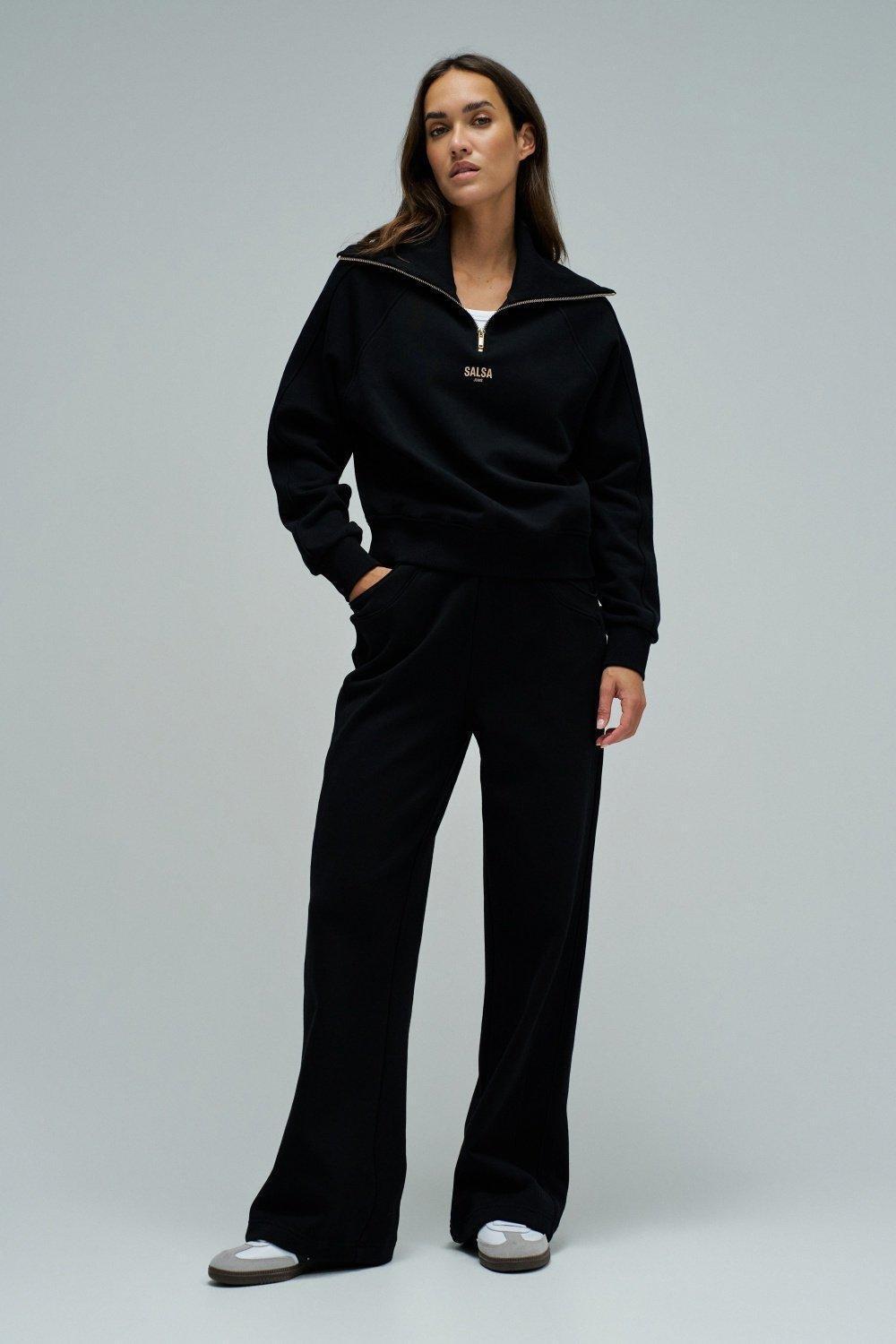Joggers Pants With Branding, Black, medium