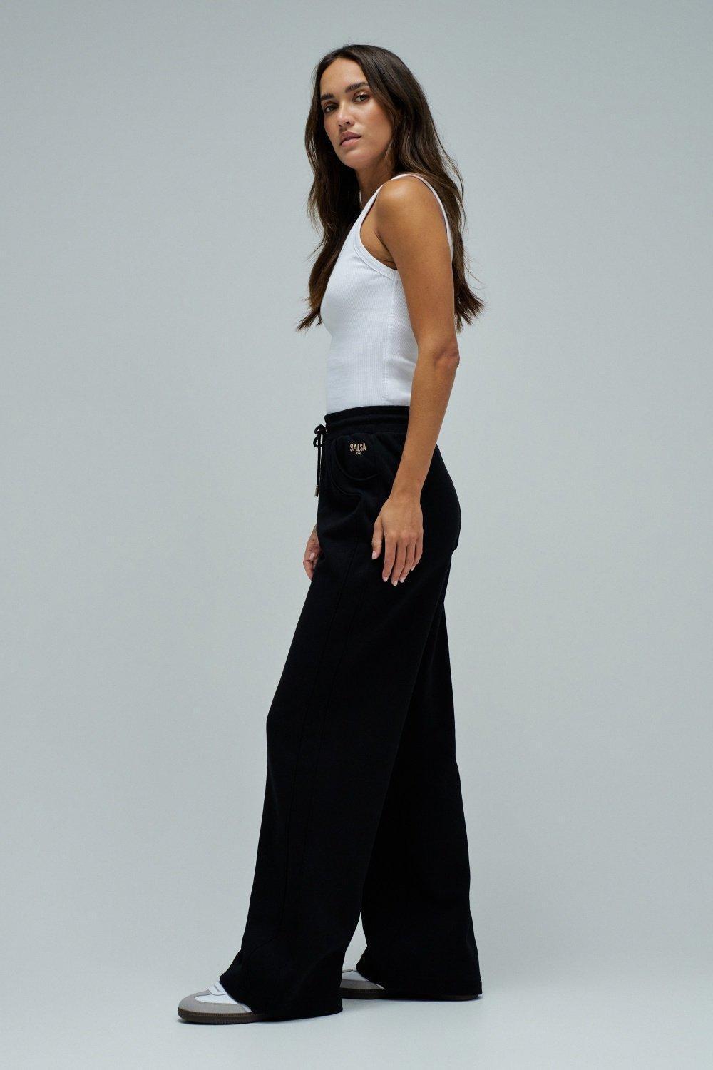 Joggers Pants With Branding, Black, medium