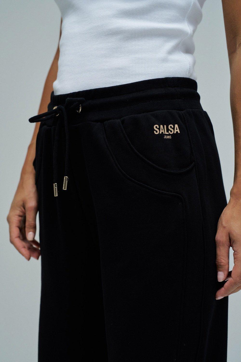 Joggers Pants With Branding, Black, large image number 4