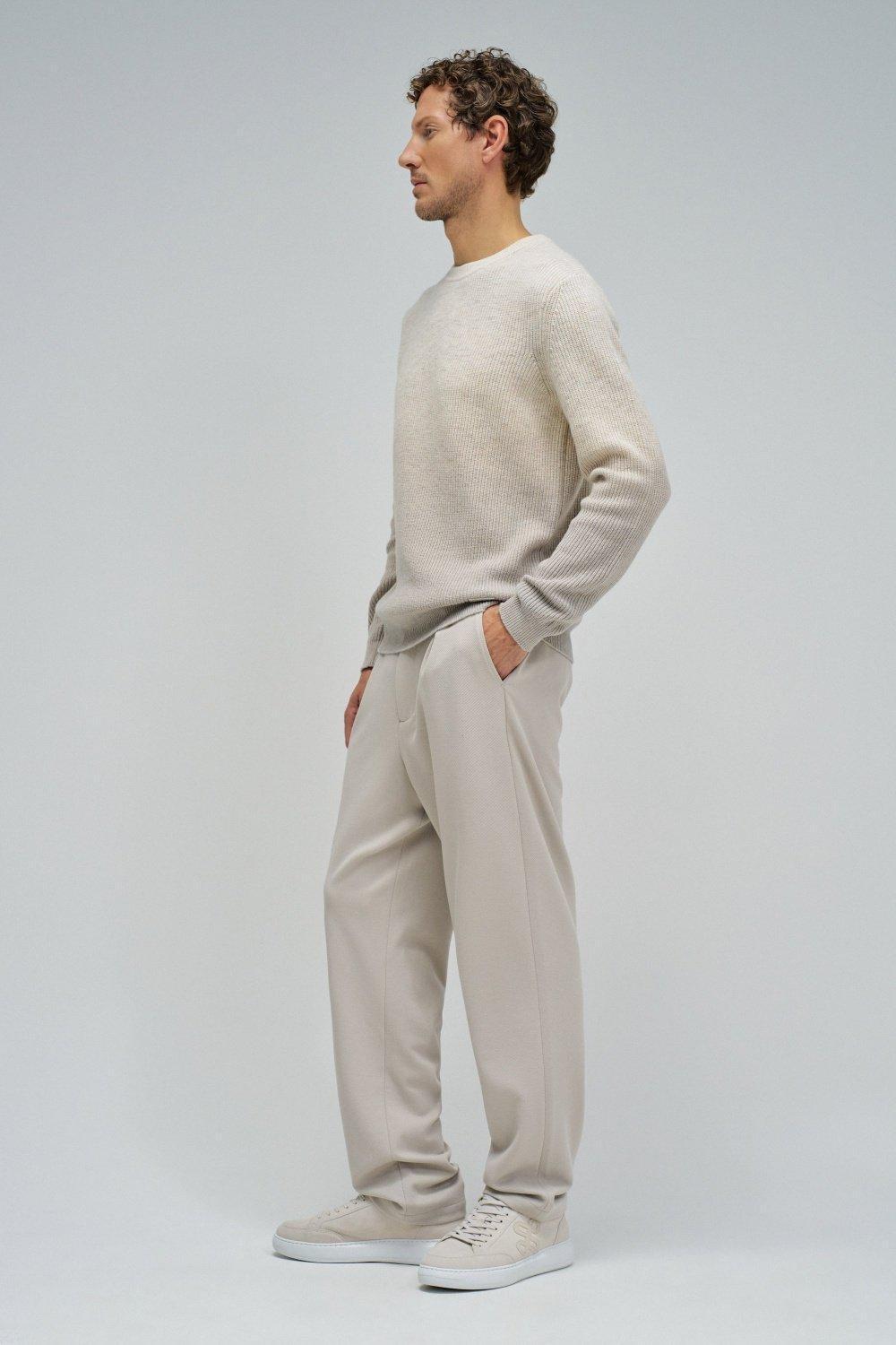 Wool Jumper With Gradient Effect, Pearl, medium