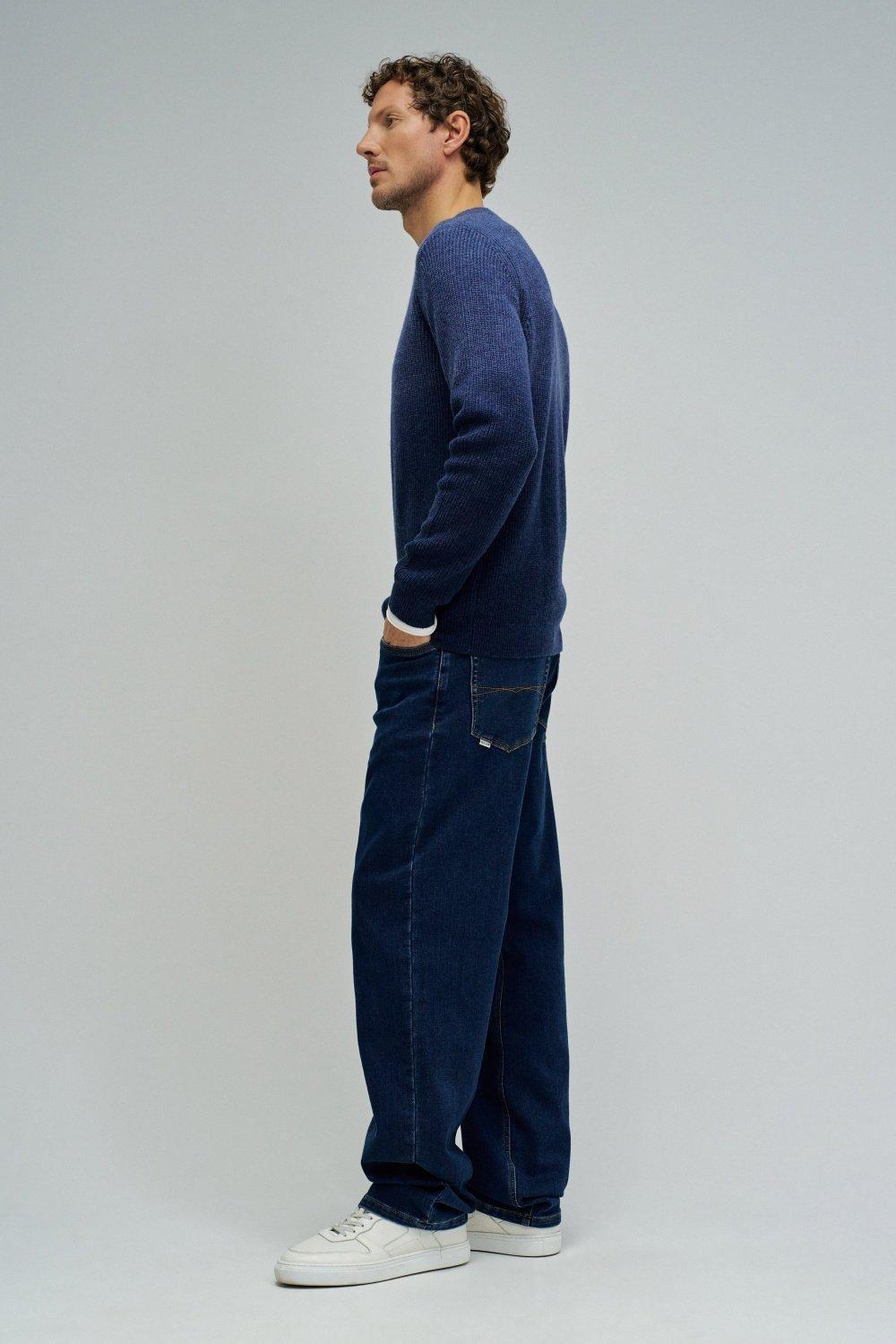 Wool Jumper With Gradient Effect, Navy, medium