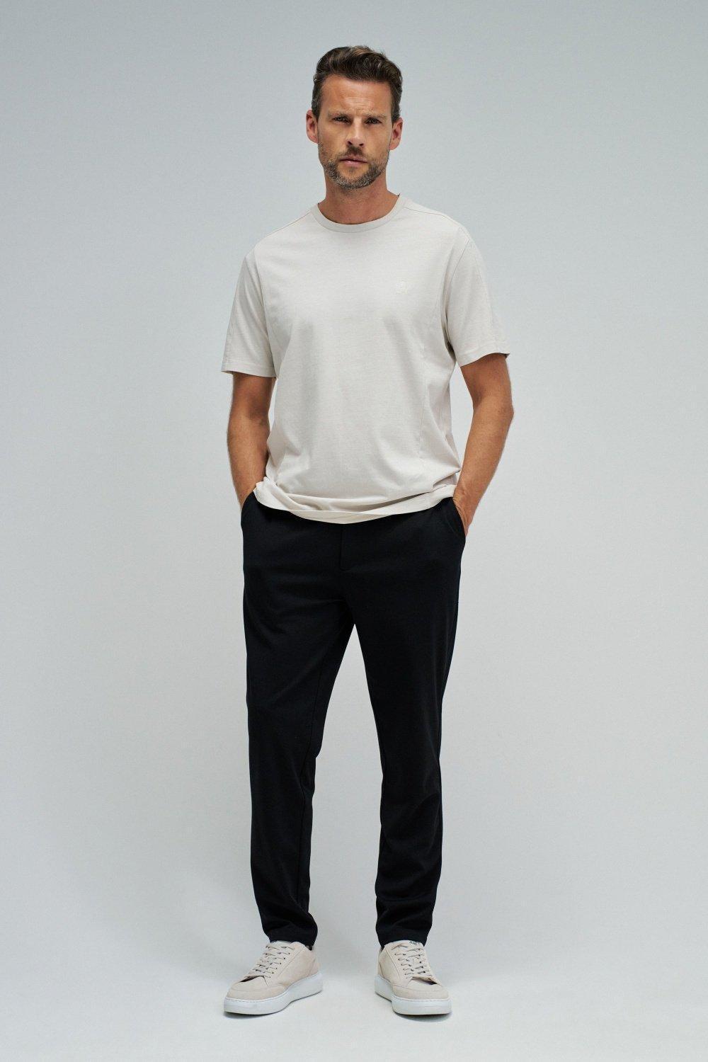 T-Shirt With Branding, Cream, large image number 1