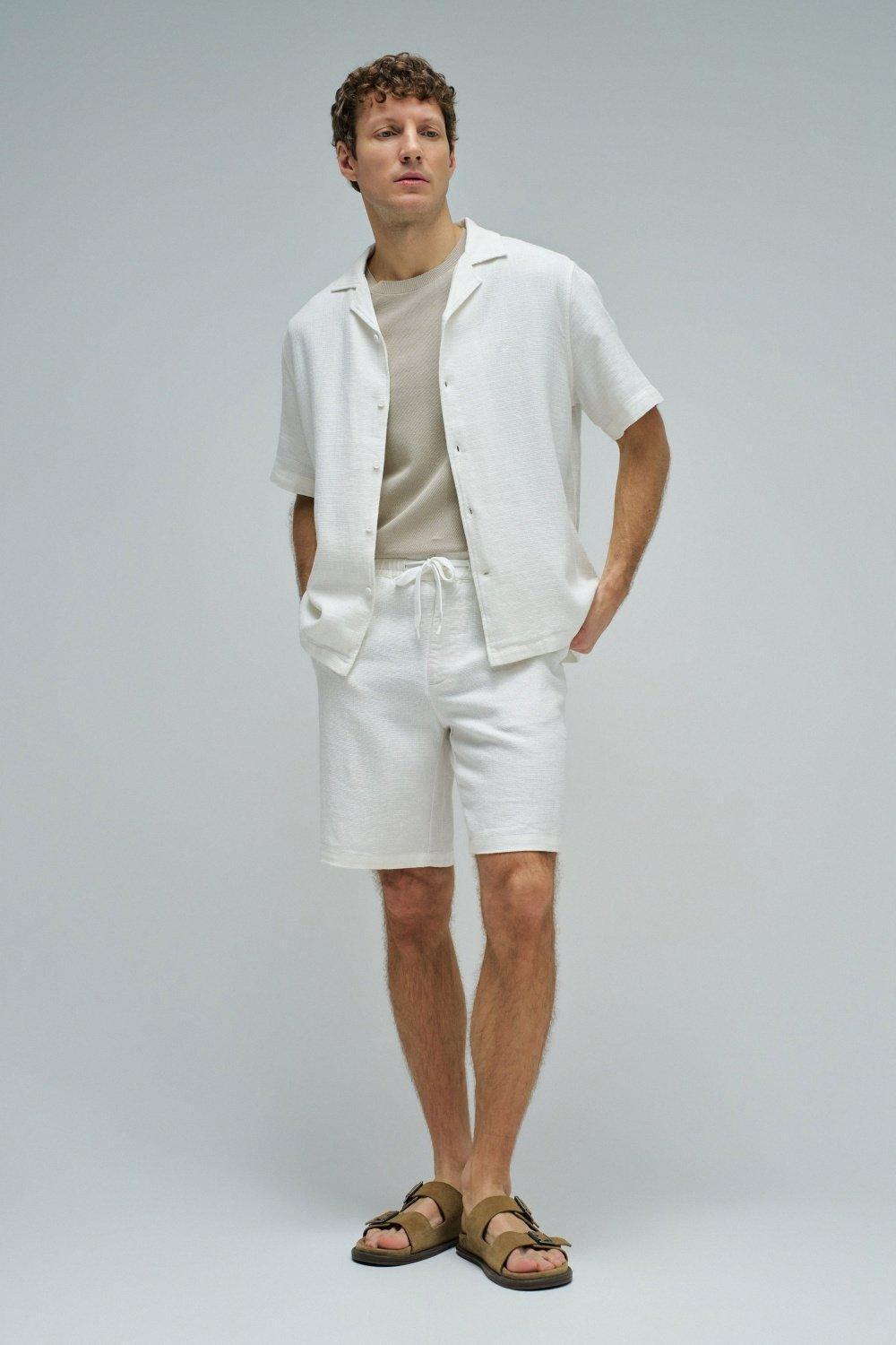 Shirt With Linen, Pearl, medium