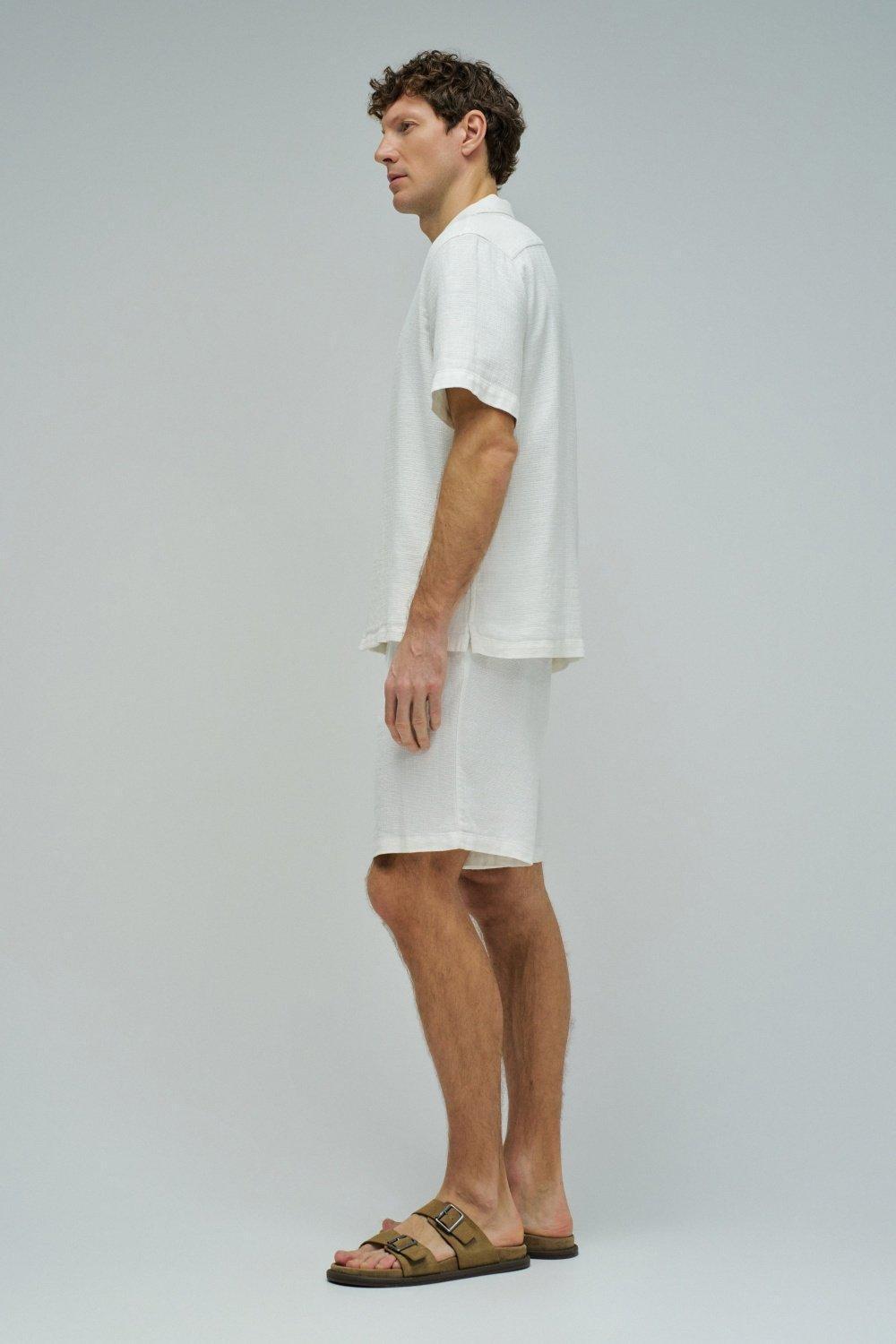Shirt With Linen, Pearl, medium