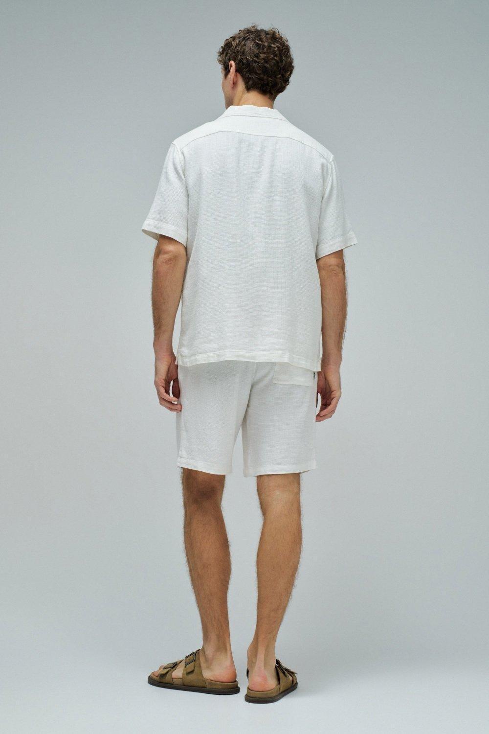 Shirt With Linen, Pearl, large image number 3
