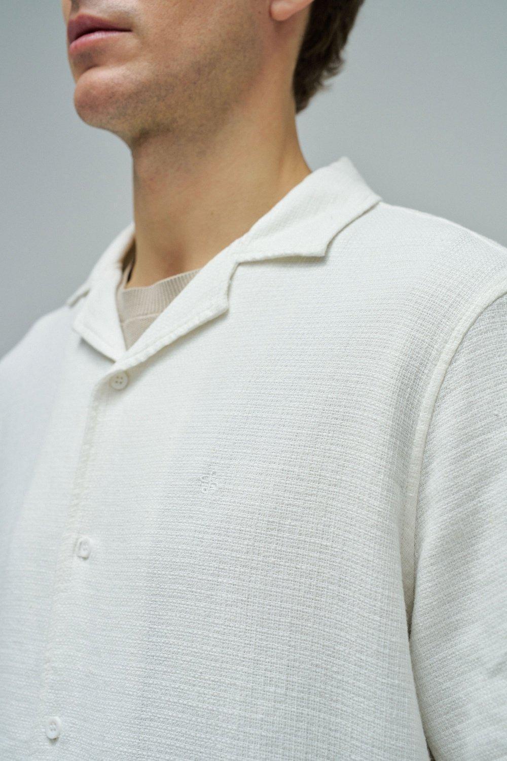 Shirt With Linen, Pearl, large image number 4