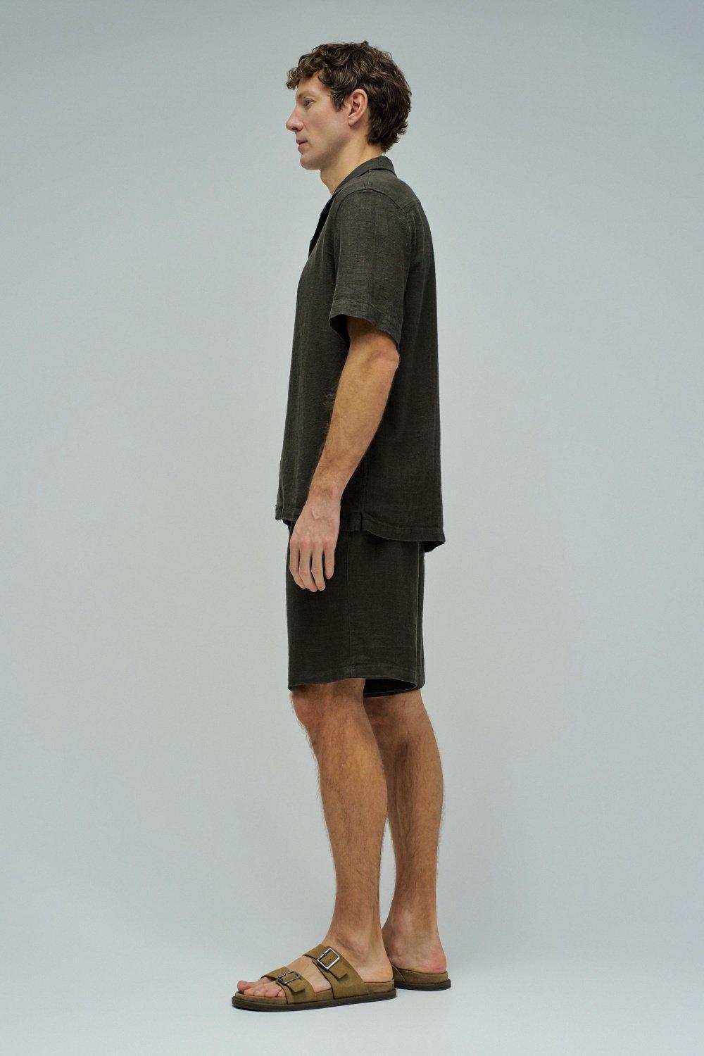 Shirt With Linen, Green, medium