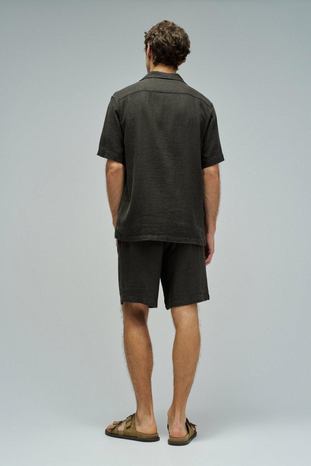 Shirt With Linen, Green, large image number 3