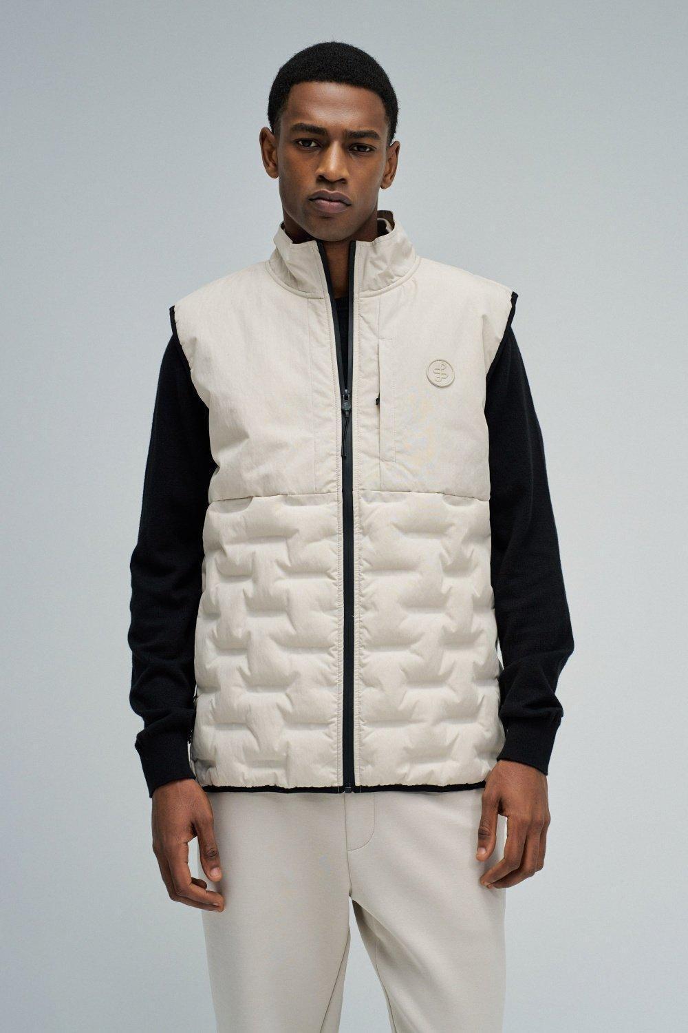 Sport Vest With Recycled Padding Set, Cream, large image number 0