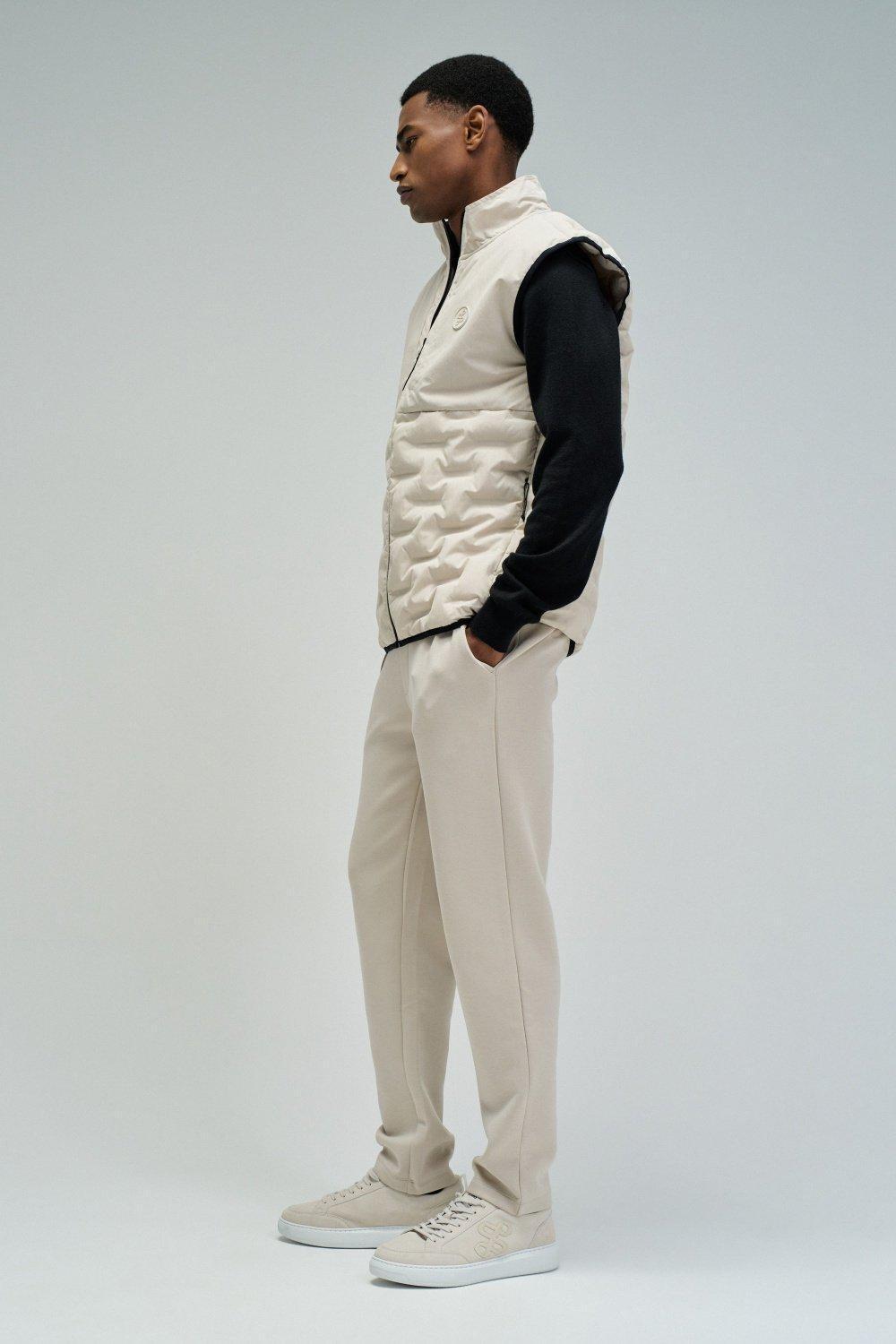 Padded Vest, Cream, medium