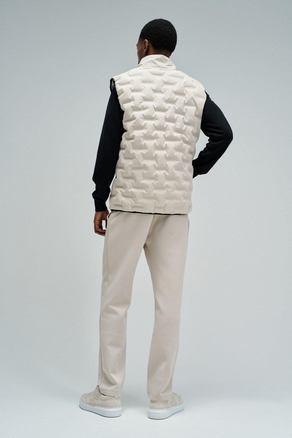 Padded Vest, Cream, large image number 3