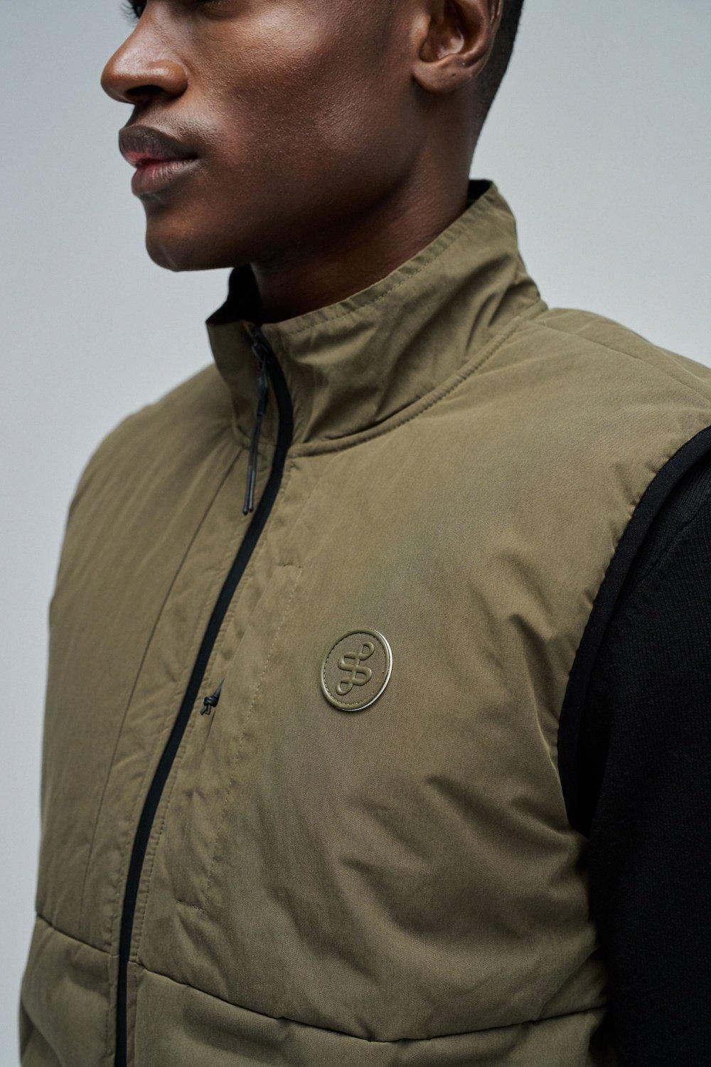 Padded Vest, Green, large image number 4