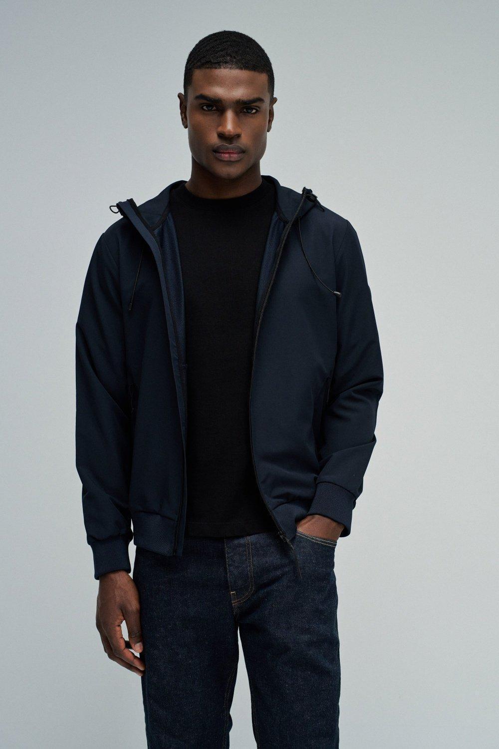 Regular Fit Jacket, Navy, medium