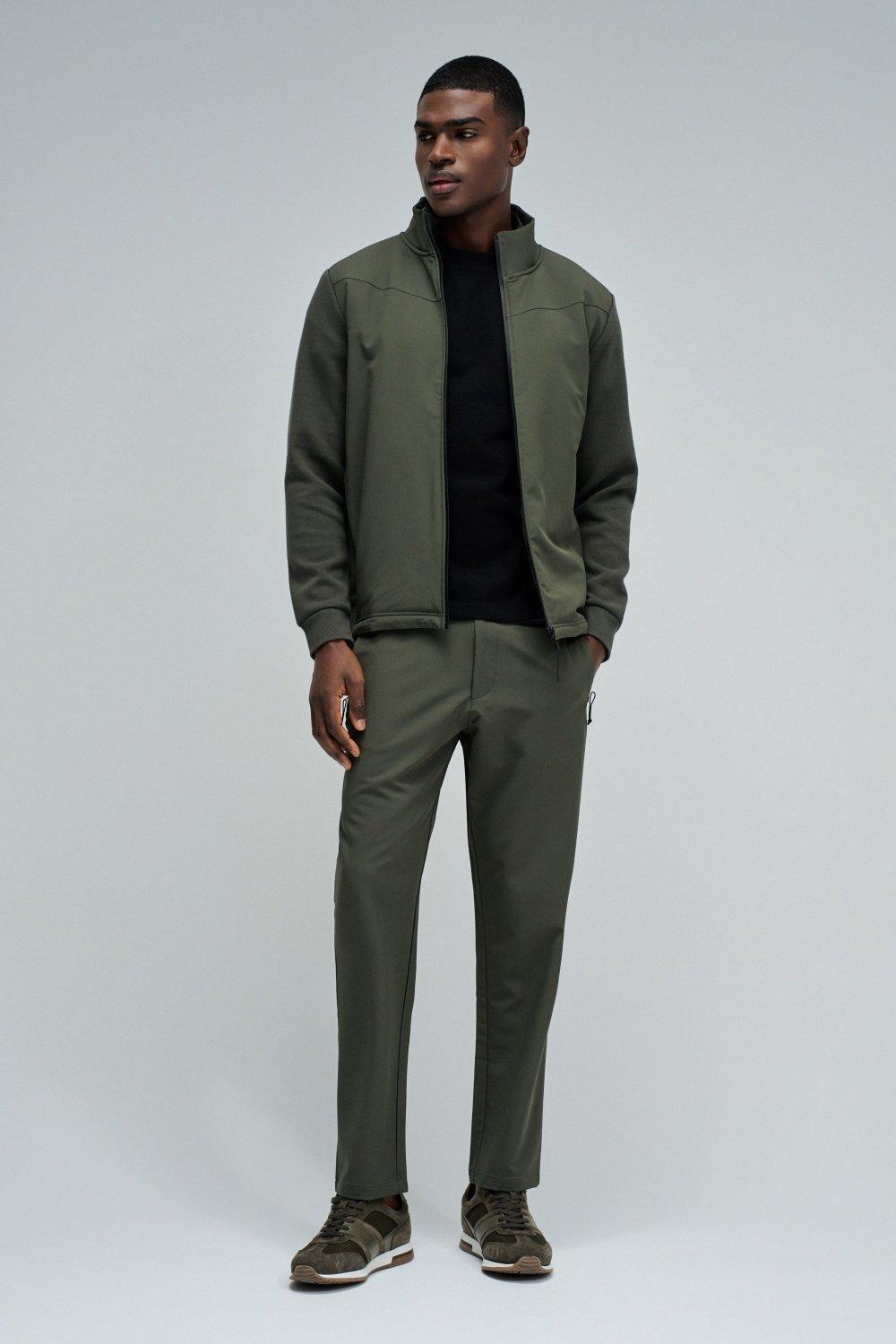 Joggers Trousers In Fabric, Green, large image number 1