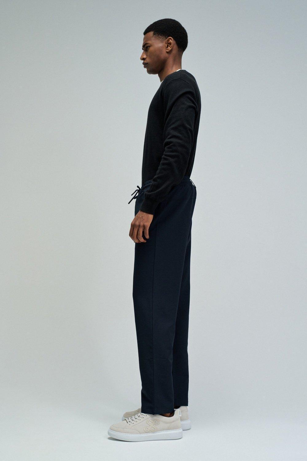 Joggers Trousers In Fabric, Blue, large image number 2