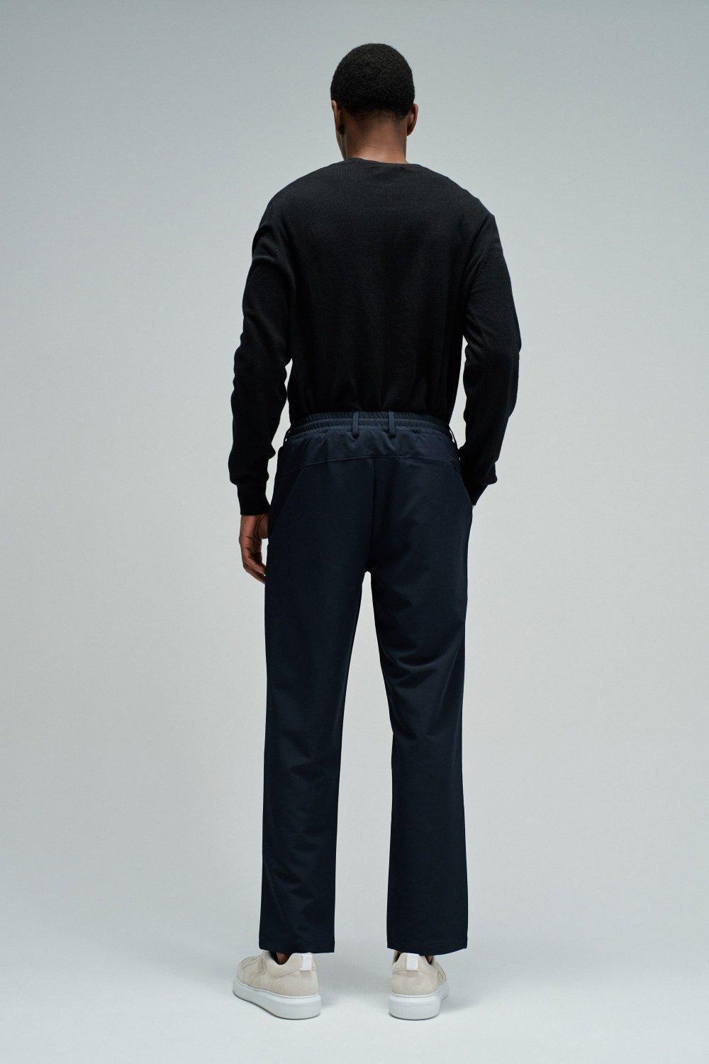 Joggers Trousers In Fabric, Blue, large image number 3