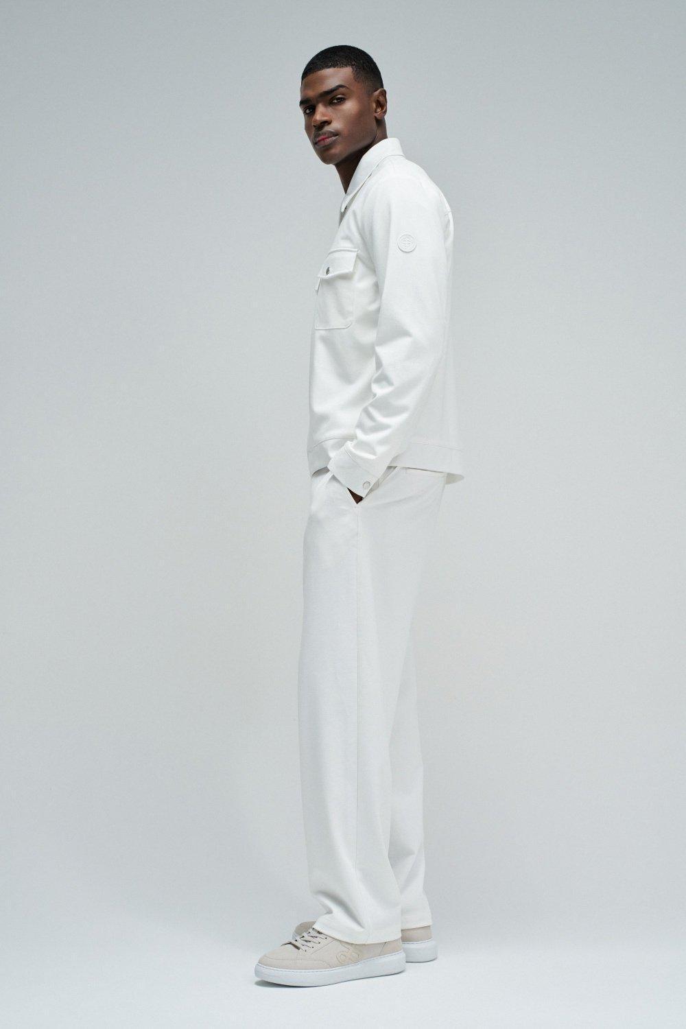 Jacket With Pockets On The Chest, Pearl, medium