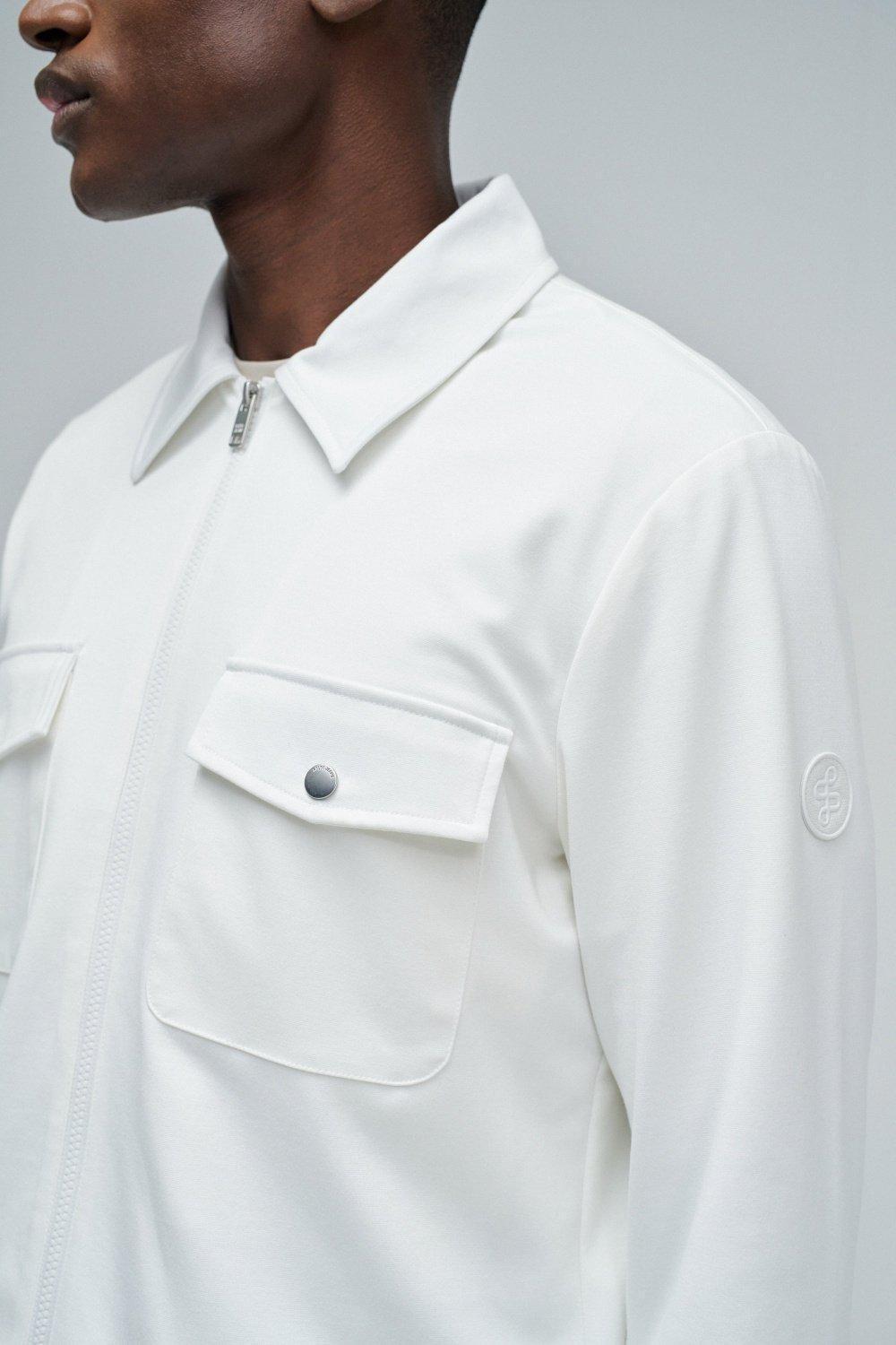 Jacket With Pockets On The Chest, Pearl, large image number 4