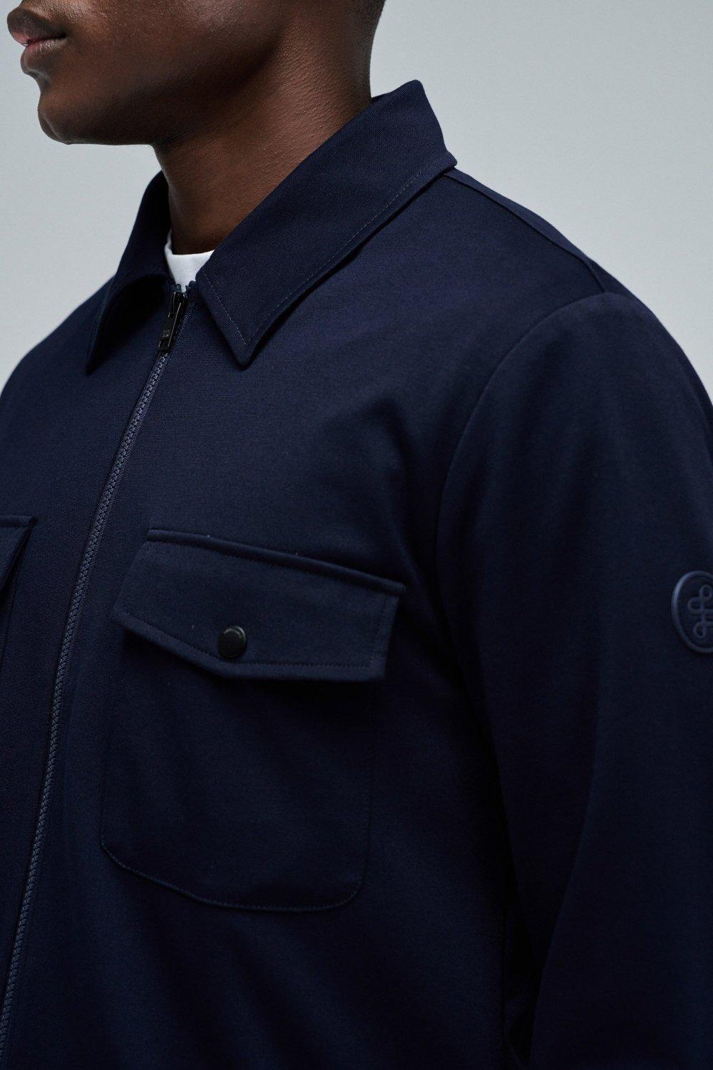 Jacket With Pockets On The Chest, Navy, large image number 4