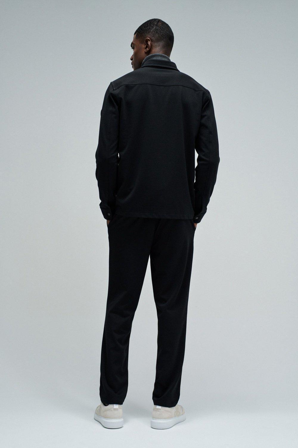 Regular Fit Overshirt, Black, large image number 3