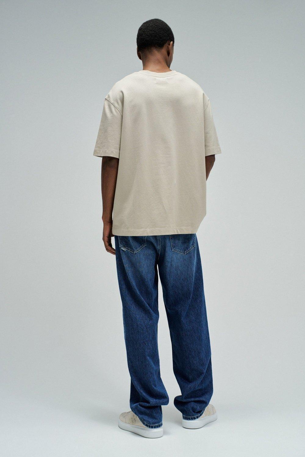 T-Shirt With Branding, Cream, large image number 3