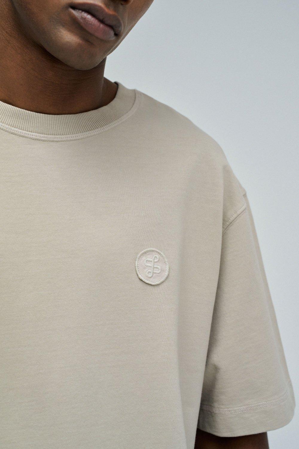 T-Shirt With Branding, Cream, large image number 4