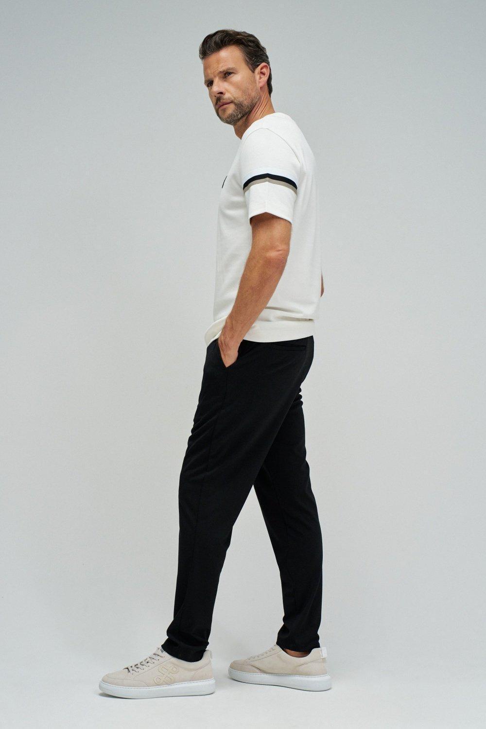 T-Shirt With Stripes, Pearl, medium