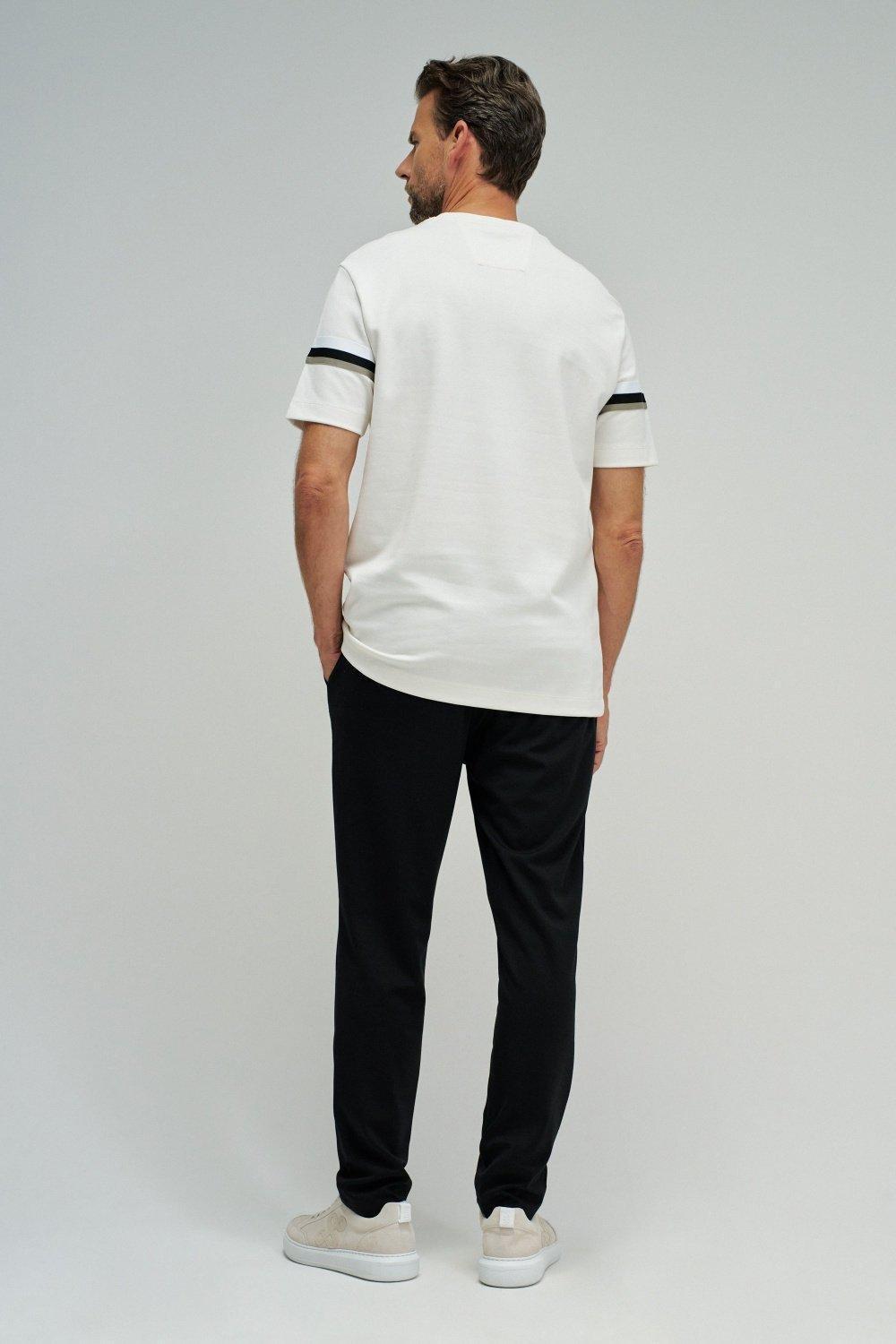 T-Shirt With Stripes, Pearl, large image number 3