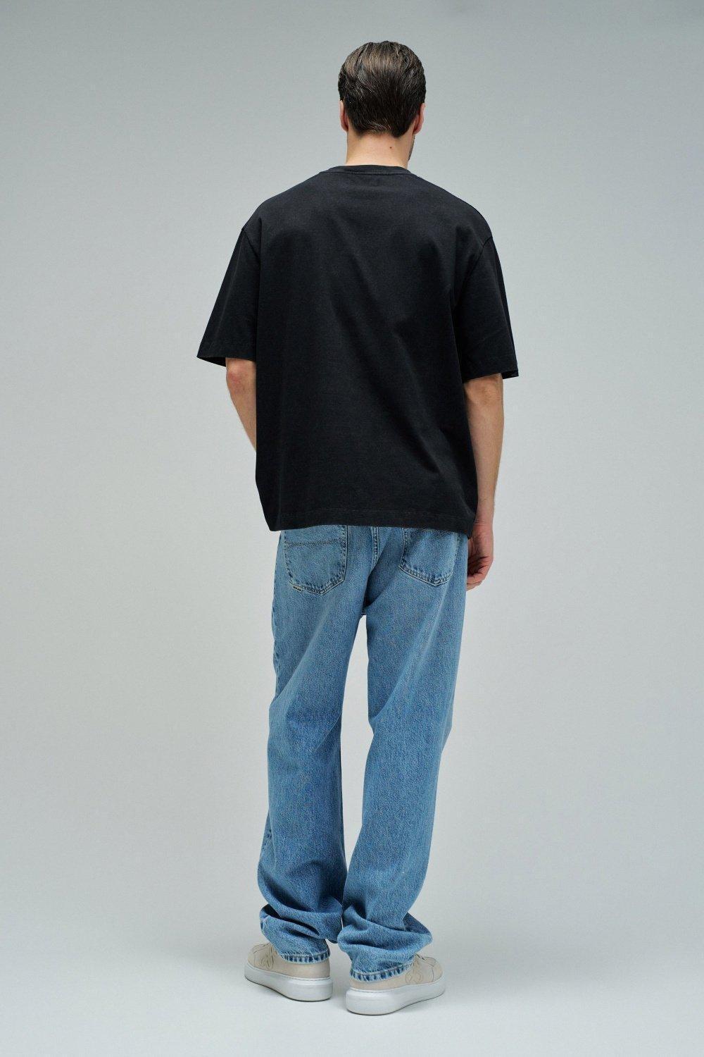 T-Shirt With Print, Black, large image number 3