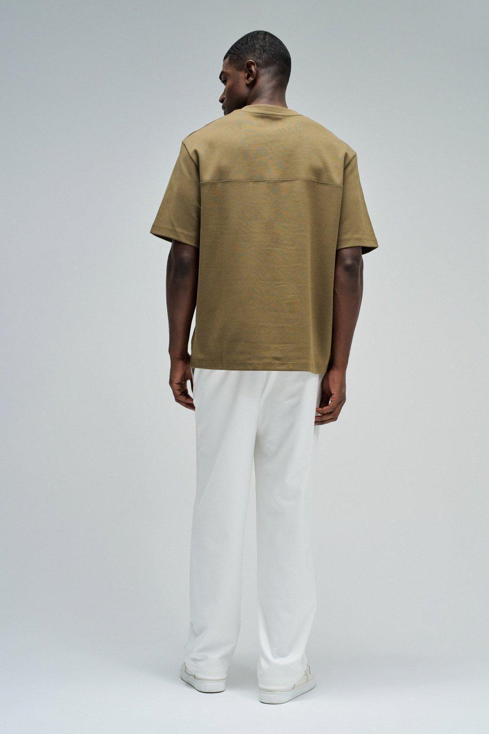 T-Shirt With Velvet Print, Green, large image number 3