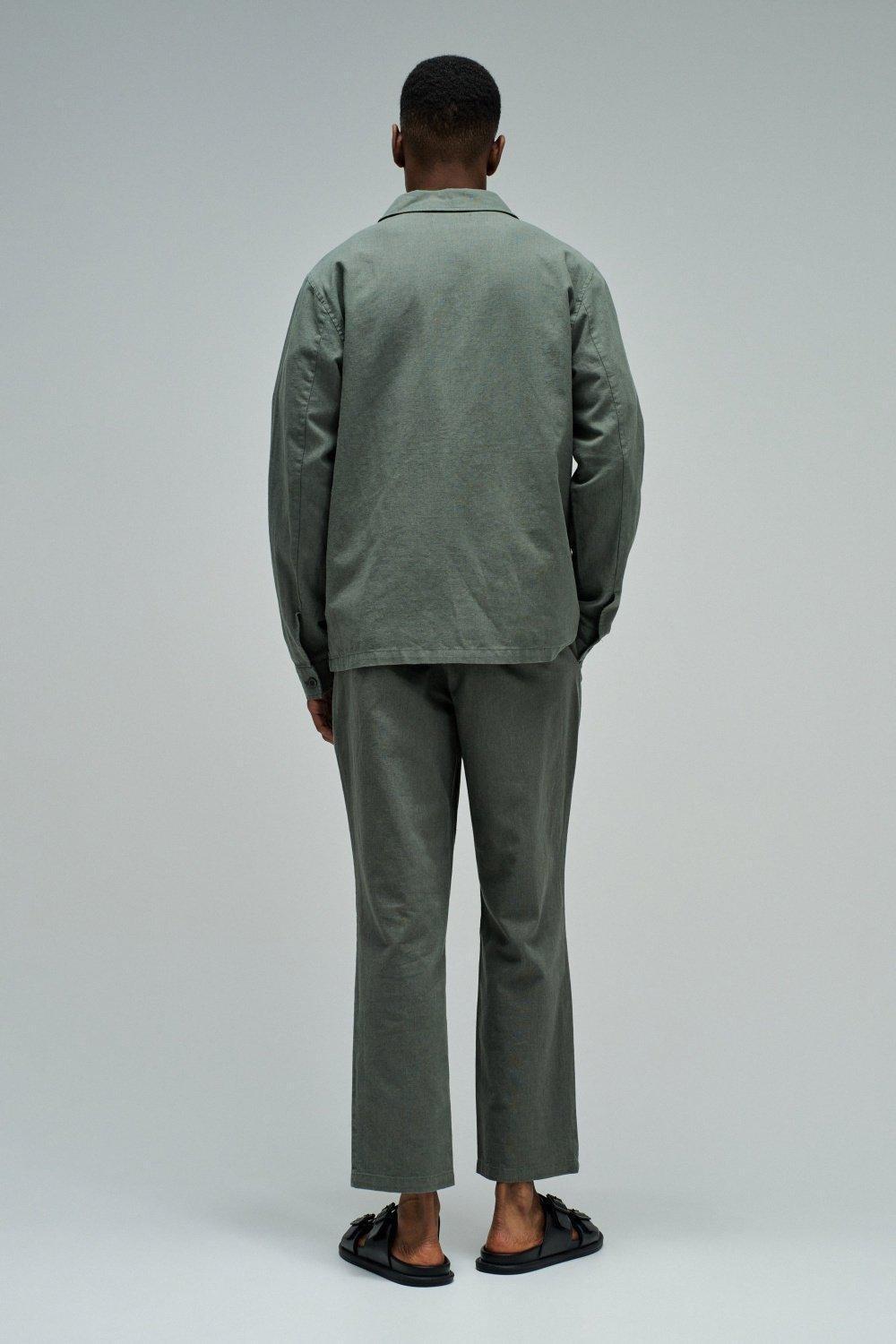 Shirt With Linen, Green, large image number 3