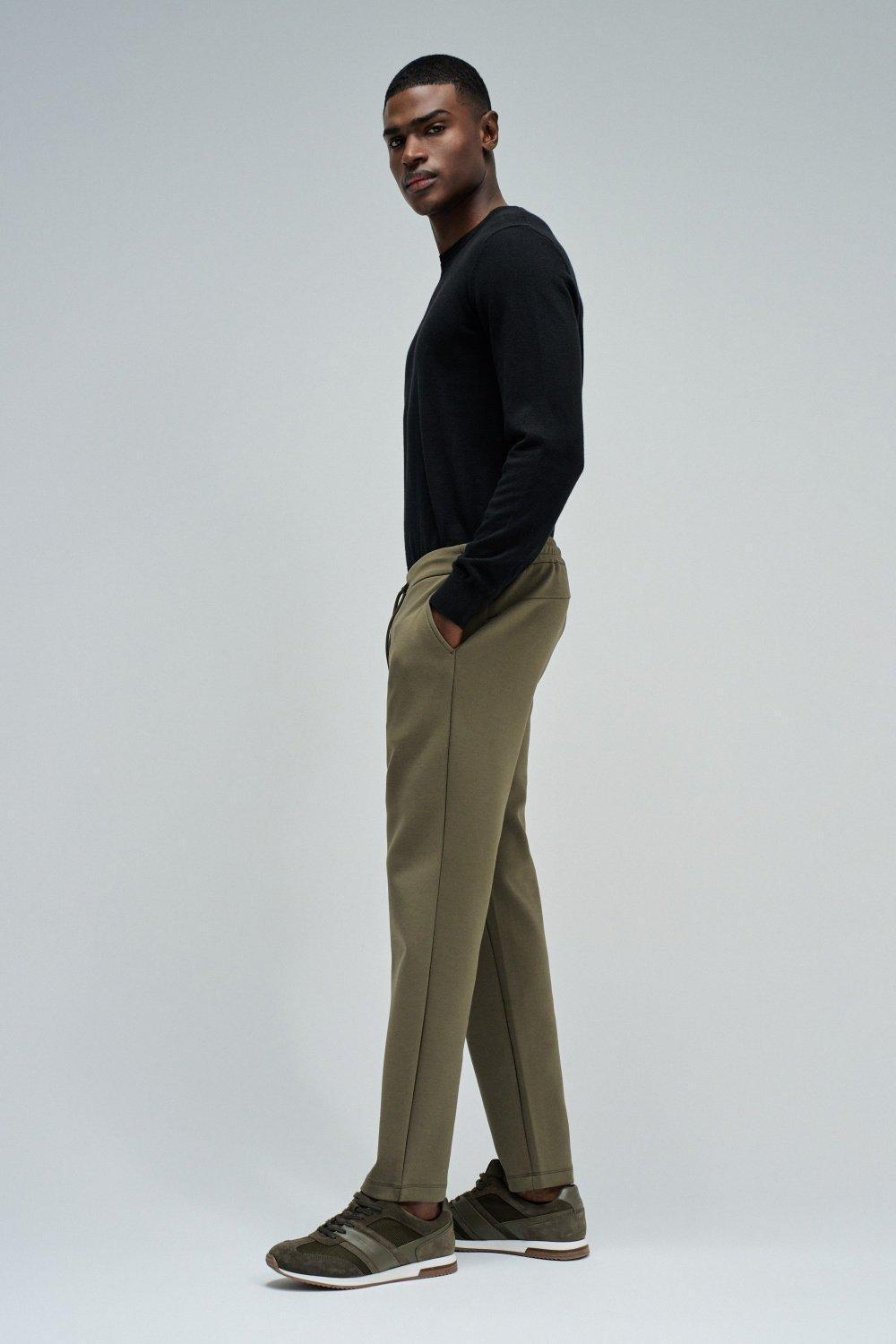 Interlock Scuba Jogger Pants Sport Set, Green, large image number 2