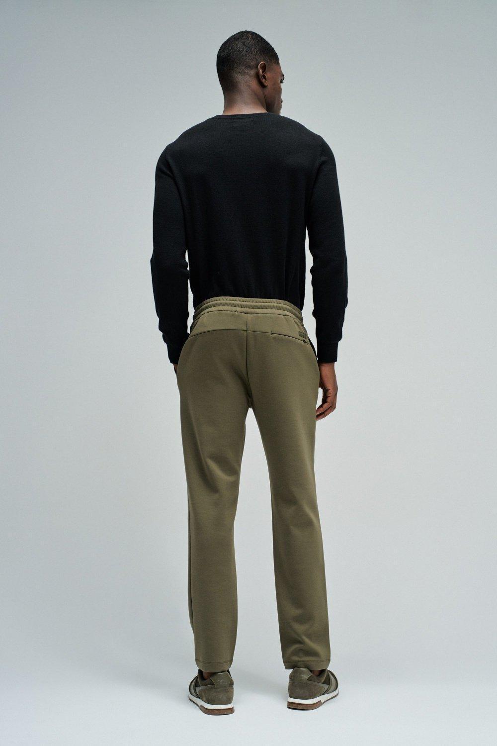 Interlock Scuba Jogger Pants Sport Set, Green, large image number 3