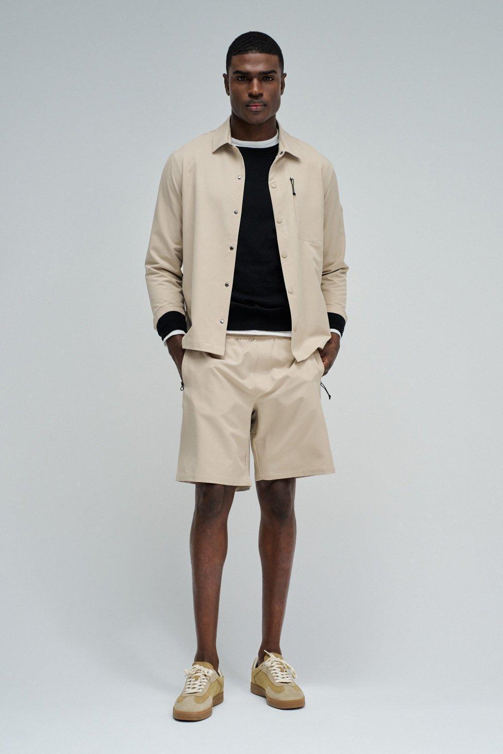 Regular Fit Shorts, Cream, medium