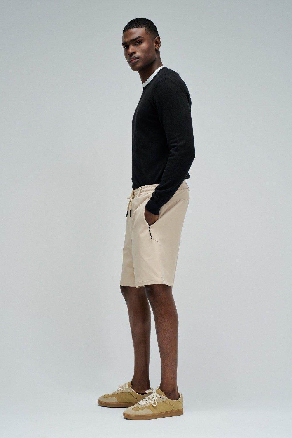 Regular Fit Shorts, Cream, large image number 2