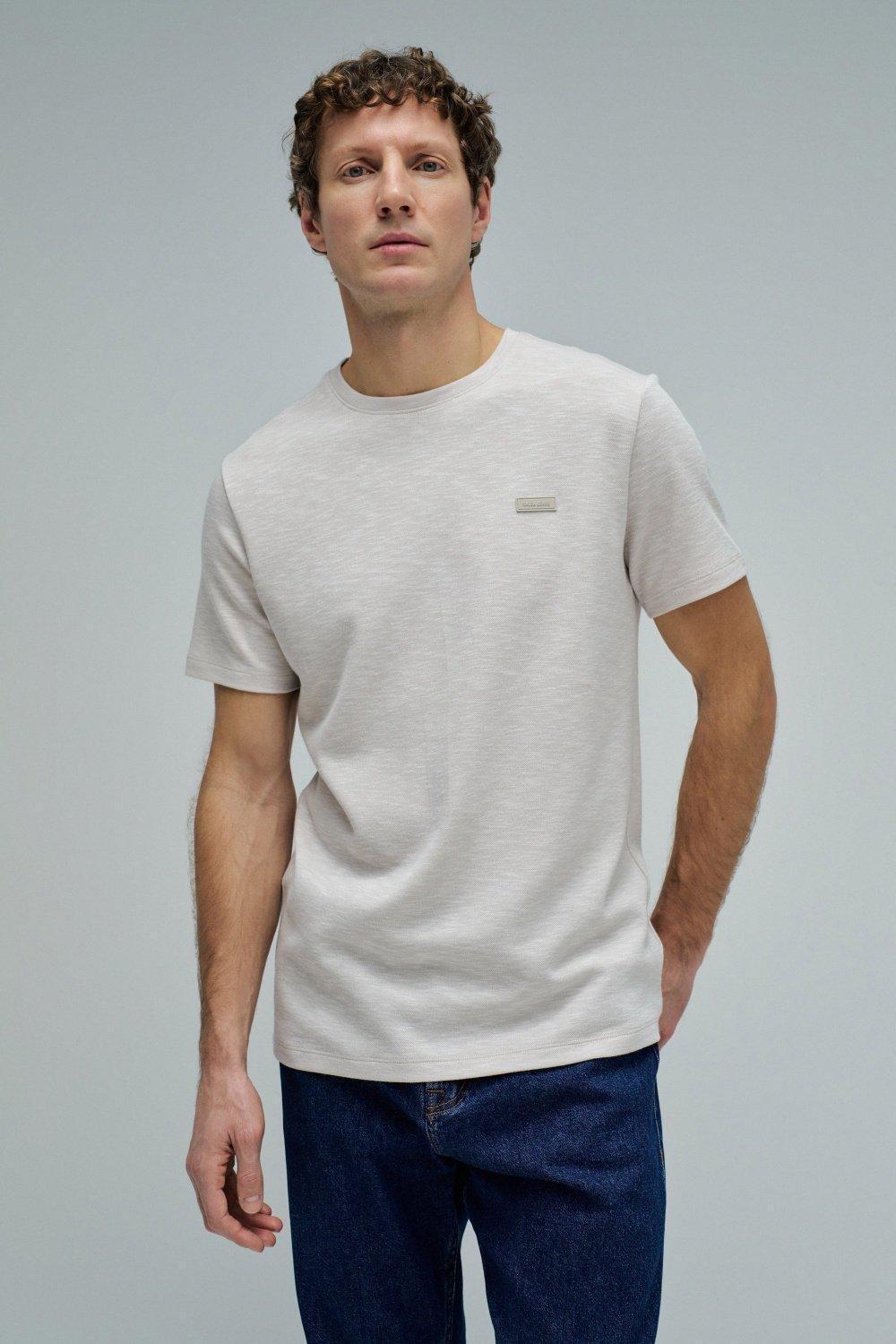 تيشيرت بشعار, Navy, medium