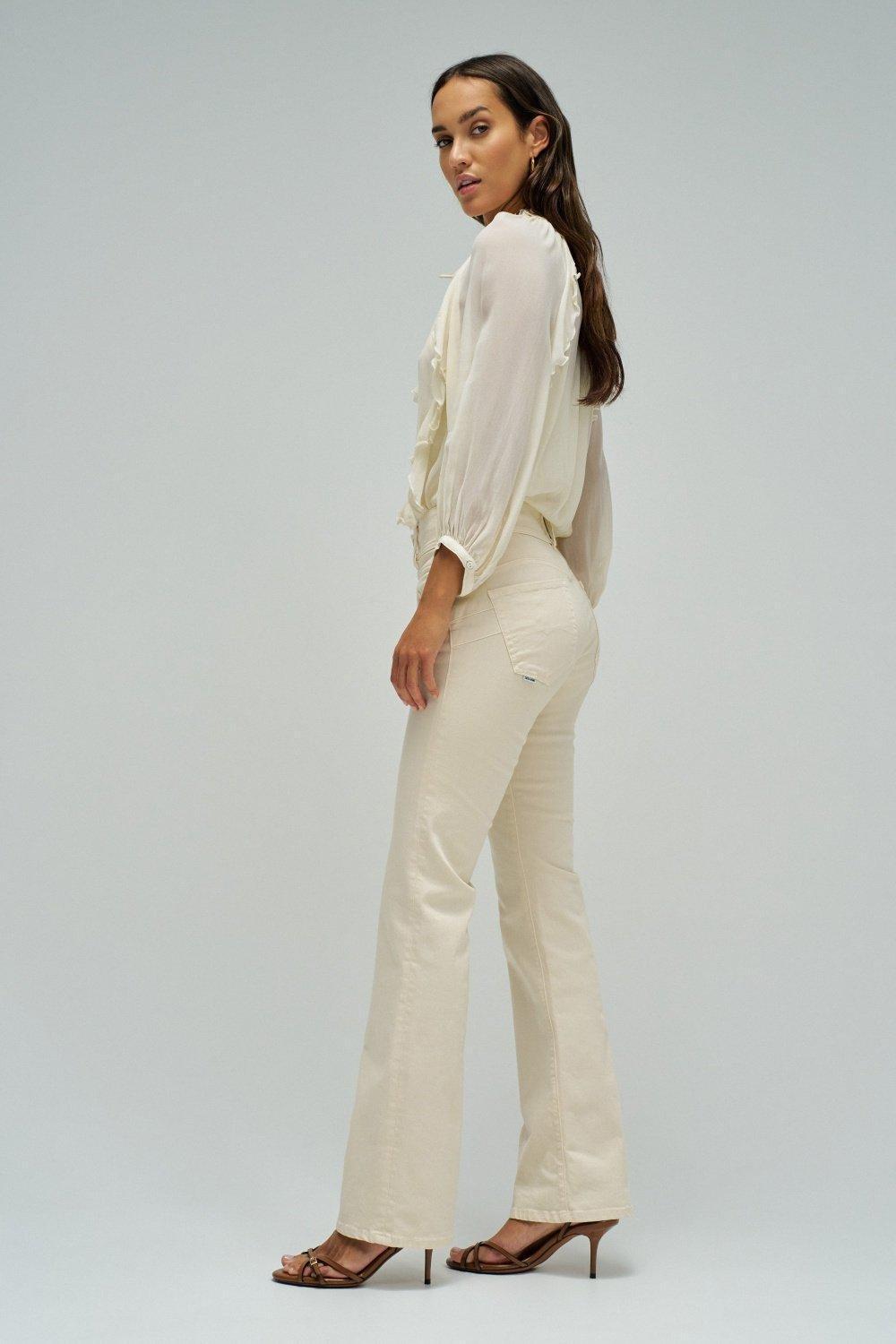 Secret Push In Bootcut Jeans, Beige, large image number 2