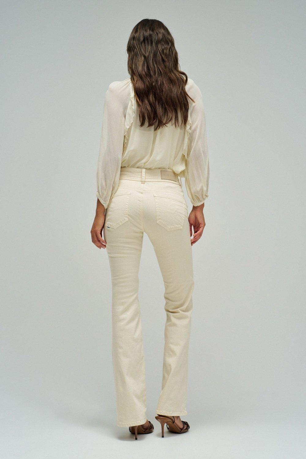 Secret Push In Bootcut Jeans, Beige, large image number 3