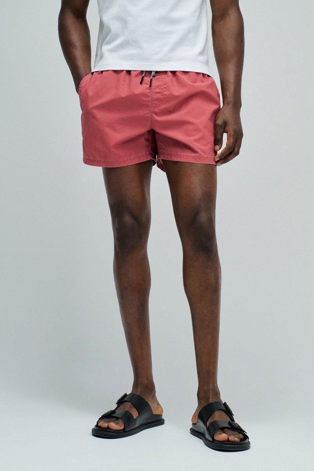 Swim Shorts, Dark Pink, medium