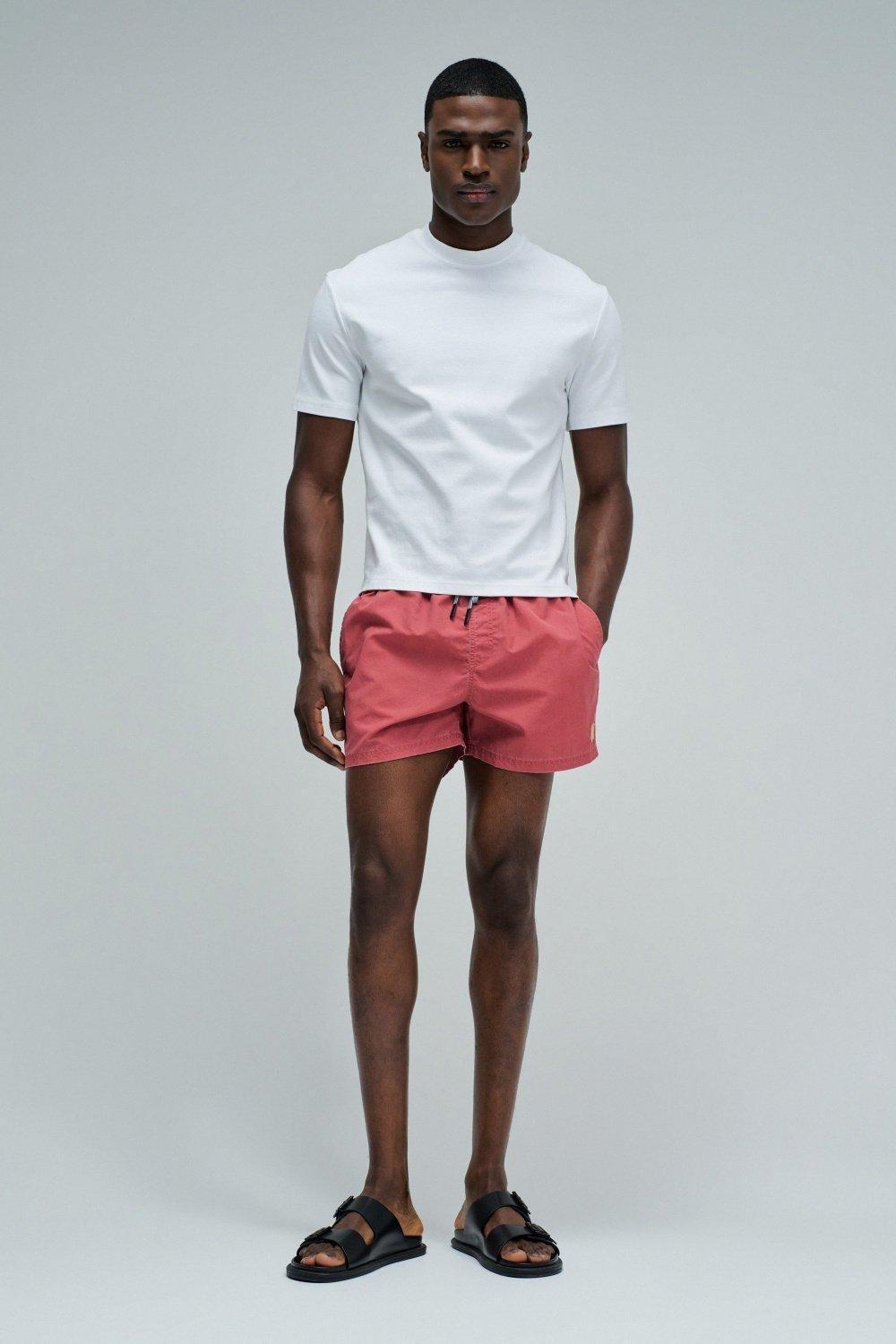 Swim Shorts, Dark Pink, medium